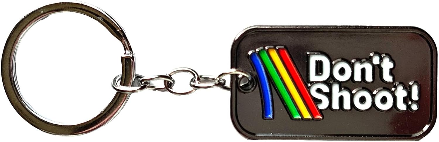 Retro Rainbow Game Keytag
