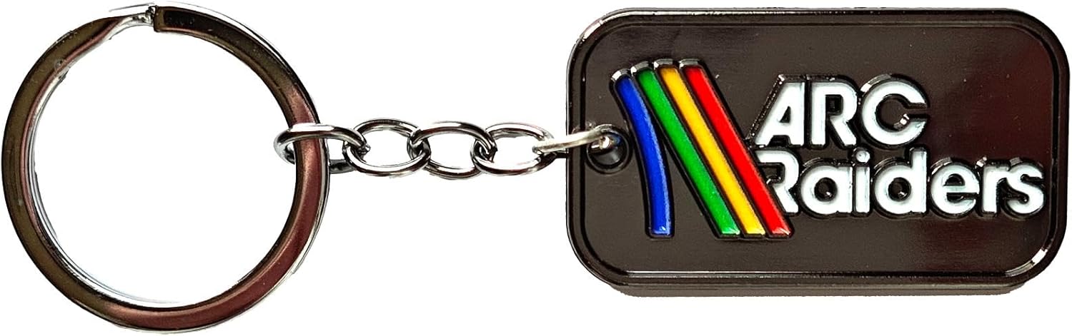 Retro Rainbow Game Keytag