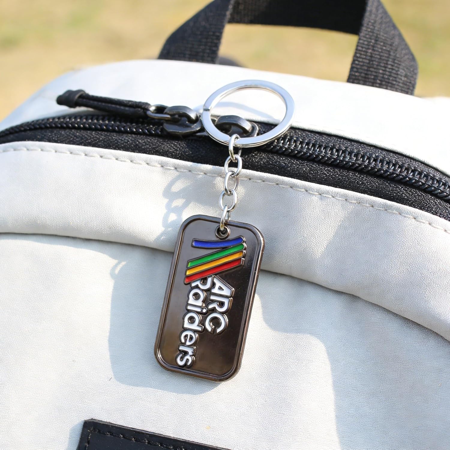 Retro Rainbow Game Keytag